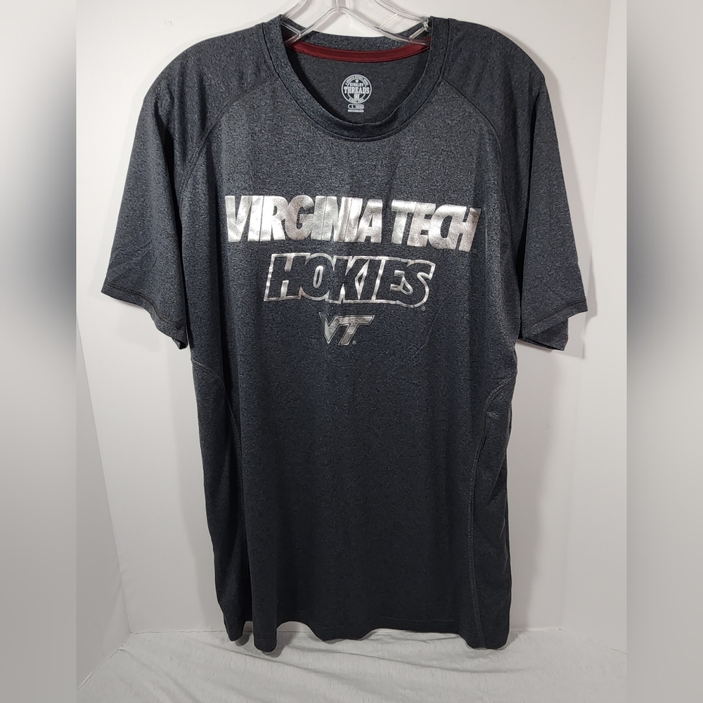 RIVALRY THREADS 91 VIRGINIA TECH HOKIES T-SHIRT LARGE GRAY